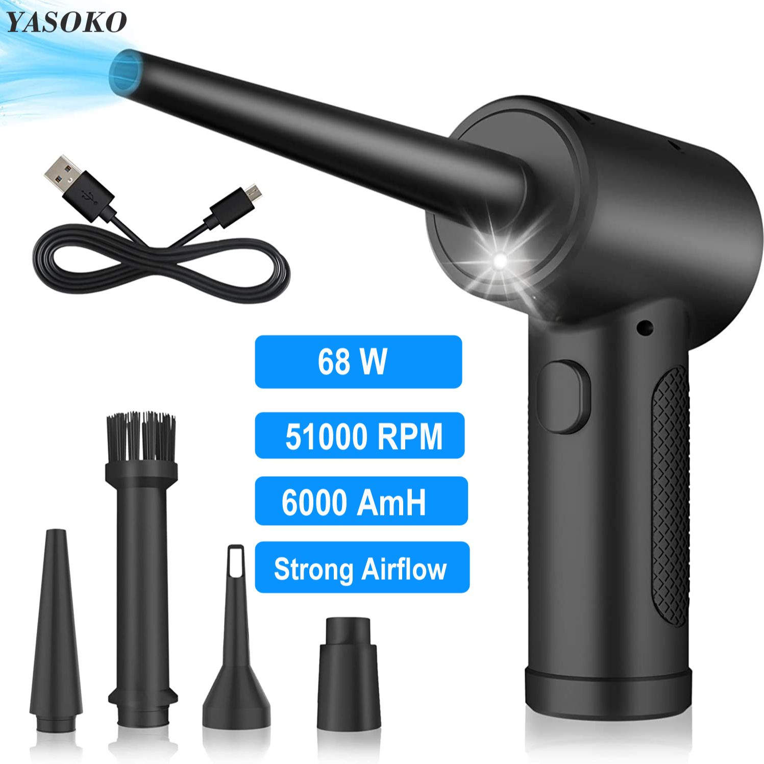 Dryer Car Blower - Compressed Air Duster for Keyboard Electric